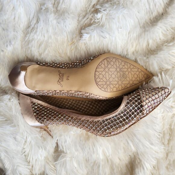 Jewel badgley Mischka mesh jeweled floria evening shoes - Picture 3 of 13
